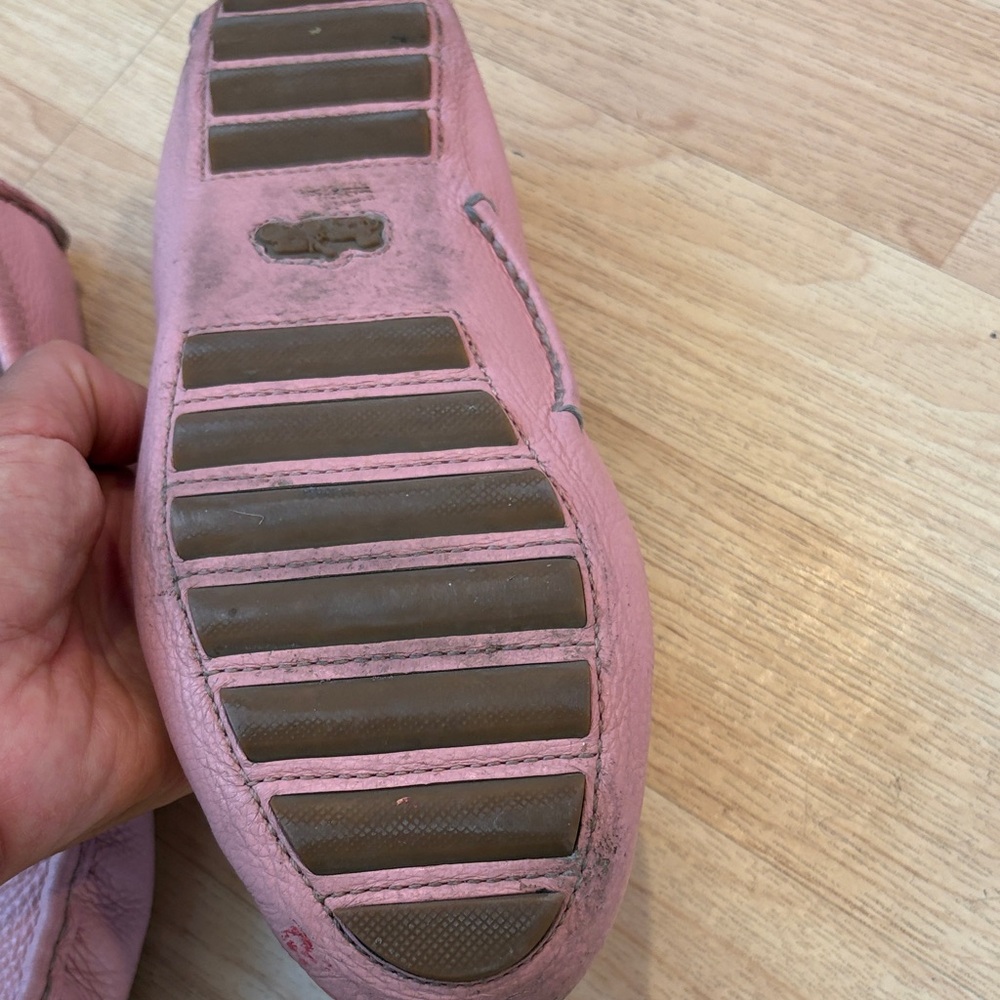 Coach Blush Leather Loafers with Silver Accents - Picture 2 of 5